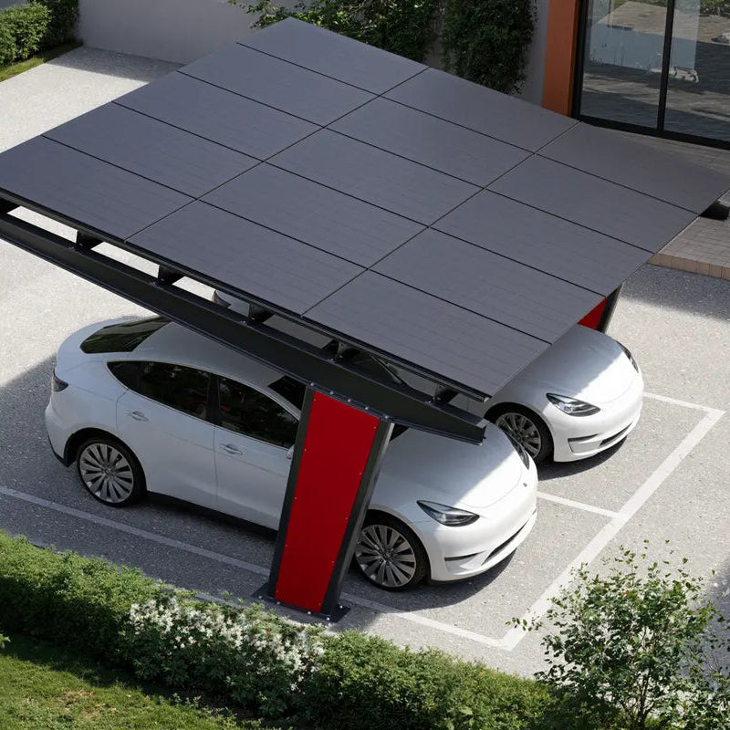 Carport solaire Todome Modèle 11 avec finition configurable