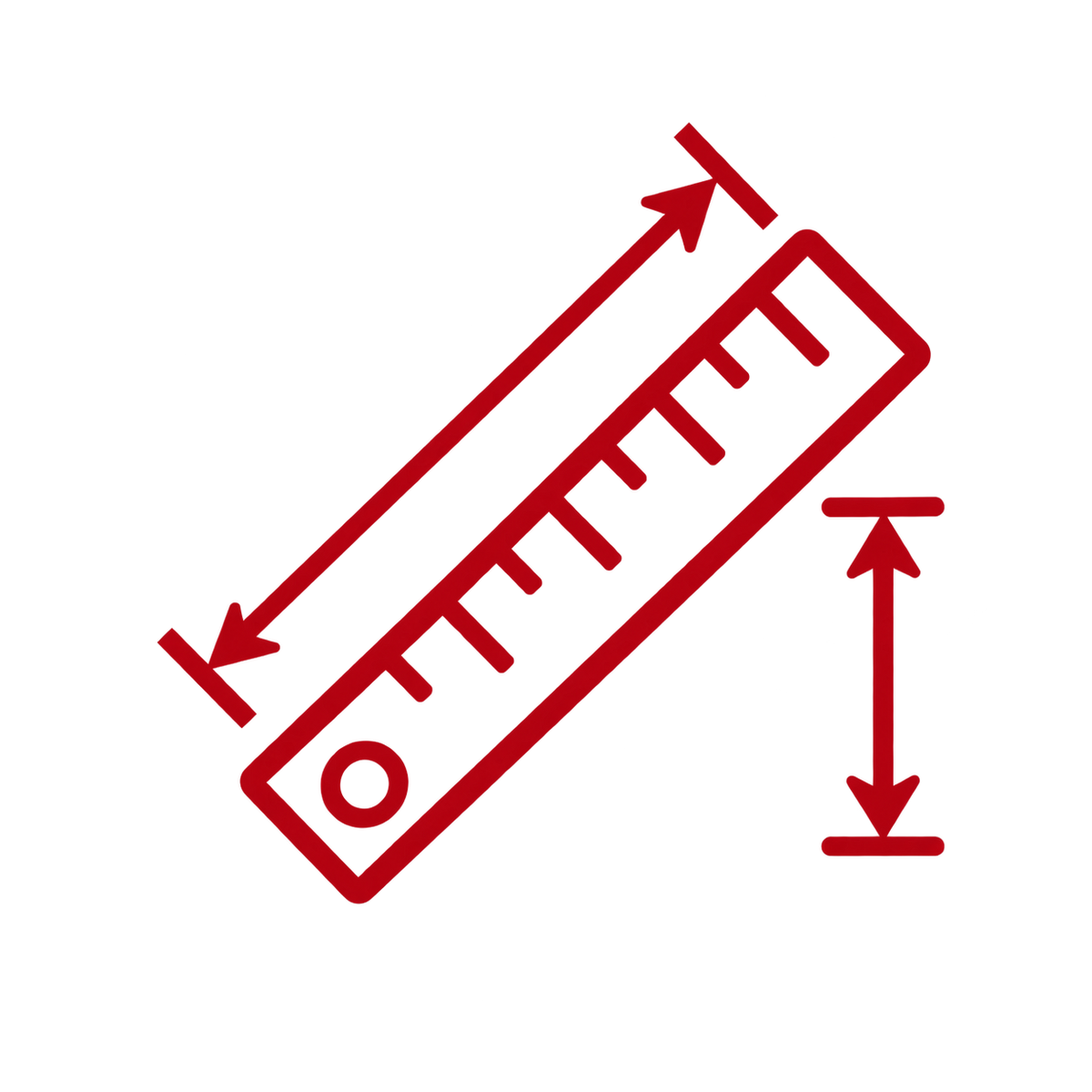 Icône dimensions et mesures techniques du carport solaire OptPrime